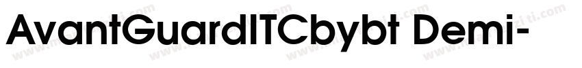 AvantGuardITCbybt Demi字体转换